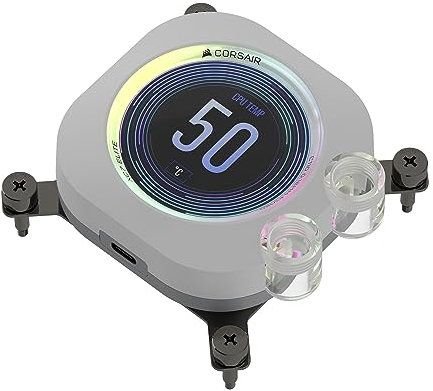 Corsair iCUE XC7 RGB Elite LCD Bloque de Agua para CPU Blanco