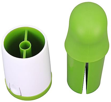 YUMILI Macina in Acciaio Inossidabile, Macinino per Erbe Macinaspezie Grattugia Prezzemolo Trituratore Multifunzionale Sicuro a Doppia Lama Macinino Manuale Macinaspezie per Utensili da Cucina