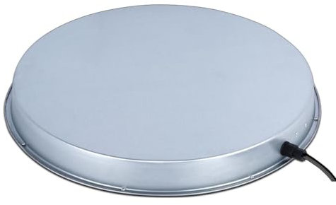 Desikixudy Tränkenwärmer für Hühner, große beheizte Basis für Geflügeltränke, mit 6,4 Fuß Netzkabel und Thermostat, EU-Stecker 37 x 37 x 4 cm
