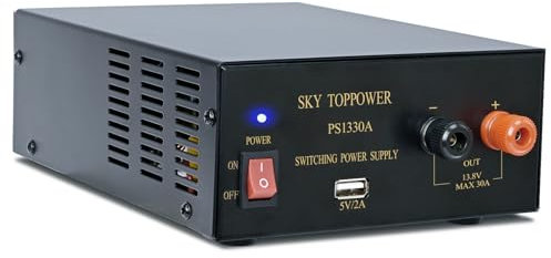 DC Power Supply 13.8V 30A Benchtop AC to DC Converter 5V/2A USB Port, Powering Amateur Radio, Ham Radio, Amplifiers Radio Scanners, Communication Equipment