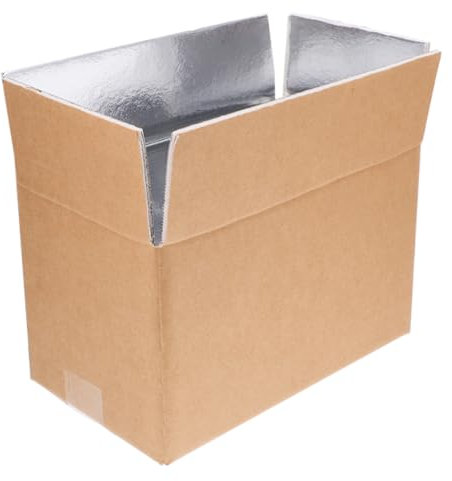 OKUMEYR Isolierte Kühlbox Für Lebensmitteltransport 5 Kg Aluminiumfolie Für Meeresfrüchte Kaltversand Leicht Und Benutzerfreundlich
