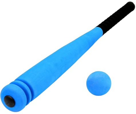 Batte de Baseball en Mousse, légère et Souple avec Balle, pour Enfants, Tout-Petits, Jeunes, Sports d'intérieur et d'extérieur, Bleue, pour Enfants de 5 à 7 Ans