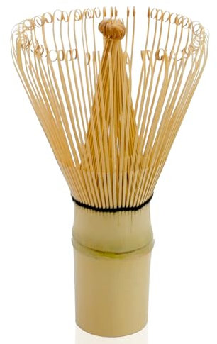 Matcha Whisk Natural Bamboo Tea Whisk Traditional Matcha Tea Whisk Tool Ceremony Matcha Lattes Making Tools for Ceremony Drinking Hot Chocolate Frappe Latte