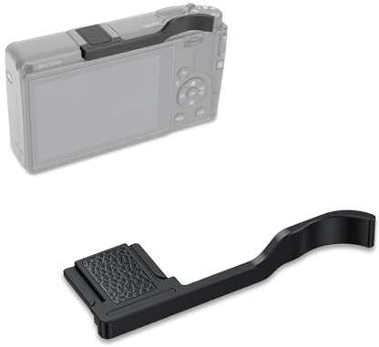 JJC GRIV Kamera metall tummen upp-grepp handgrepp för GR IV digitalkamera, GR4 hot shoe tumstöd förbättrat grepp för enhandsfotografering