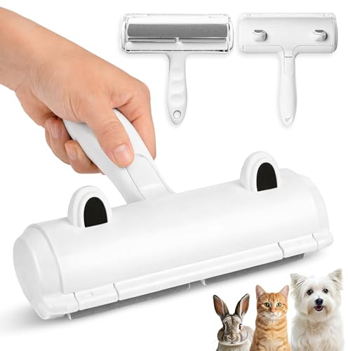 AYGOYM Quitapelos y Rodillos para Mascotas, Cepillo de Limpieza Removedor de Pelaje para Gatos y Perros, Lavable y Reutilizable Animales Cepillos Depilación, para alfombras, Ropa y sofá