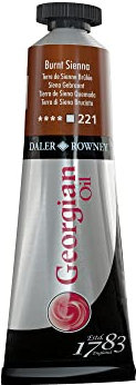 Daler Rowney Farben Georgian Ölfarben 38ml, Burnt Sienna