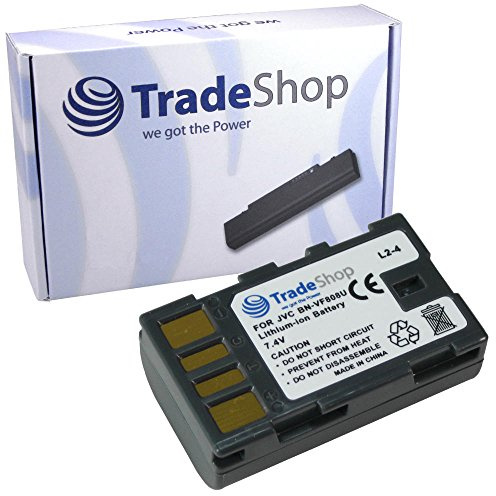 Trade-Shop Kamera Li-Ion Akku 1800mAh für JVC GZ-HM-200 GZ-HM-200NEU GZ-HM-200BEU GZ-HM-400 GZ-HM-400E GZ-HM-400EU GR-DA20 GS-TD1 GS-TD1BEU GY-HM100 GY-HM100E GR-DA-20 GS-TD-1 GS-TD-1BEU