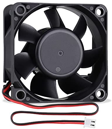 GDSTIME 24V Fan 60mm DC Brushless PC Cooling Fan 60 x 25mm 4500 RPM High Speed 2Pin 6025 6CM Case Cooler For 3D Printer Server Units Xbox Game Console Router TV box Computer
