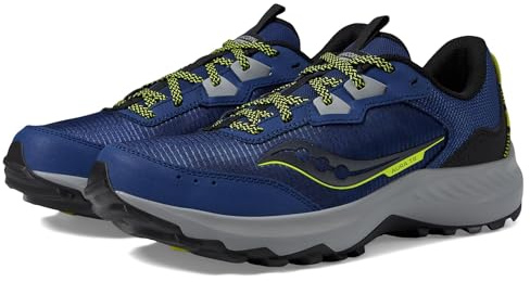 Saucony Men's Aura Tr Sneaker, Indigo/Black, 8.5