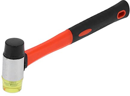 Mazo de Goma, Mazo de Goma, Martillo de Mazo de Goma, Martillo Blando de Doble Cara para Instalación de Decoración del Hogar, Herramienta Manual, Mazos