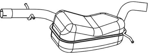 VEGAZ SKS-96 Mittelschalldämpfer Mitteltopf 1550mm 7,20kg