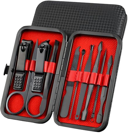 10-Pc Manicure Set, Stocking Stuffers for Men, Gift Ideal for Teen Boy