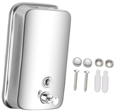 DimyFew Dispensador de jabón de Pared Dispensador de desinfectante de Acero Inoxidable para baño, L