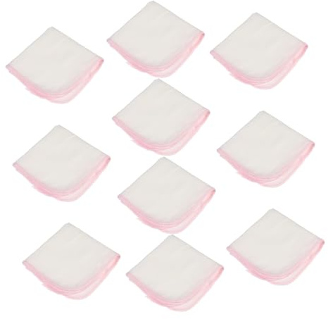 Toyvian 10piezas Pañuelo de Gasa de Algodón Toallas para Baba Infantil Toallitas Faciales de Algodón Puro para Limpieza del Casa