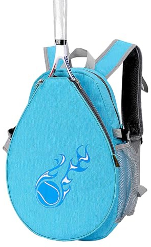 Tennisryggsäck – 40 × 28 × 15 cm Oxford-ryggsäck, sportväska, slitstark multifunktionell tennisryggsäck med flera fack för 1–2 tennisracket 1–4 badmintonracket | lätt vattenavvisande ruc