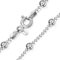 Amberta 925 Sterlingsilber Damen-Halskette - Kugelkette mit größeren Kugel - 1.1 mm Breite - Verschiedene Längen: 40 45 50 55 60 cm (45cm)