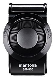Mantona SM-850 Smartphone Twist Mount – Soporte Universal para teléfono móvil con fijación Mediante Rosca, intervalo de sujeción Entre 55 y 85 mm, Color Negro