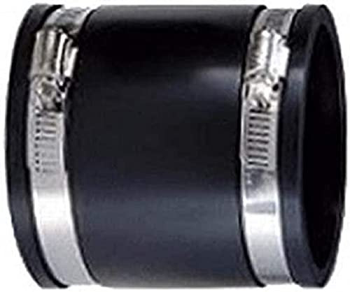 AquaForte PVC Elastomer, Flexible Sleeve, Diameter 160 mm / 6 Inches (Clamping Range 158-168 mm), Extremely Flexible, Black