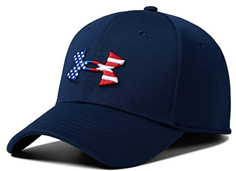 Under Armour Freedom Blitzing Hat, Academy Blue (408)/White, Small/Medium