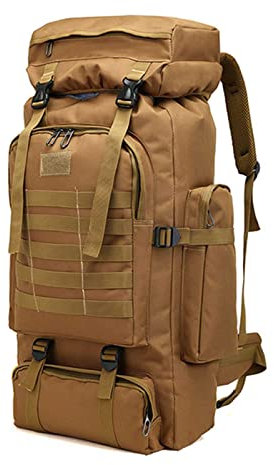 NBVNBV Notfallrucksack wasserdicht Fluchtrucksack 80 L, Wanderrucksack Große Kapazität Militär Taschen Für Männer Reisen Camping Jagd Trekking Klettern Rucksack