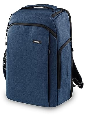 DÖRR Fotorucksack Prag Go 16L, Kamera-Rucksack, Wasserdicht - Regencover, 16 Zoll Laptopfach, Spiegelreflex, DSLR SLR, Flexible Inneneinteilung, Stativ-Halterung, Drohnenrucksack, Robust & Leicht
