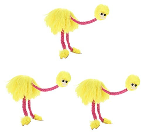 Toyvian 3st Straußen Marionette Vogel Marionette Marionette Süße Lustige Tierfigur Zubehör Für Puppenspiele Marionette Straußenpuppe Stofftier Marionette Baby Erwachsener Kind Kiefer