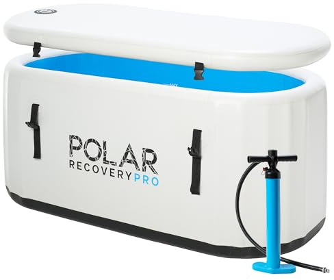 Polar Recovery Pro Tub - Professional Cold Plunge for Cold Water Therapy - Extra Large Ice Bath for Outdoors with Lid - Compatible with Ice Bath Chiller