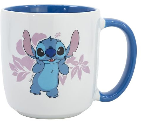 Lilo & Stitch Tasse Stitch pink Flowers 385 ml