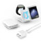 Wireless Charger for Samsung Galaxy Z Flip 2 in 1 Foldable Charging Station Travel Charging Station Portable Fast Charger Stand for Samsung Galaxy Z Flip 6/5/4/3, Galaxy S24 Series, Razr+, Galaxy
