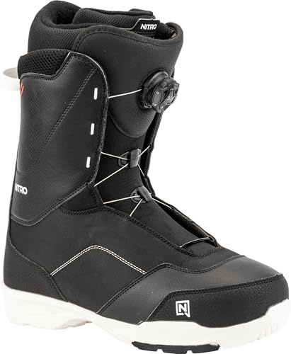 Nitro Bottes de Snowboard Tangent Boa pour Homme, Noir, MP 29,5 // EU 44 2/3 // US 11,5