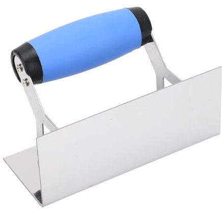 Paleta Esquina Interior de Acero Inoxidable, Herramienta Yeso en ángulo Recto de 90 Grados para Enlucido de Pisos y Paredes, de Goma, Amplia Aplicación con Acabado de Esquina