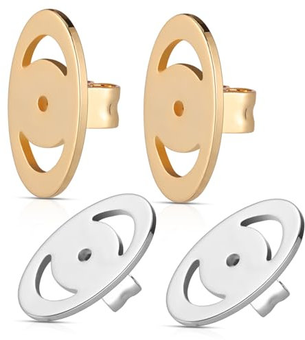OUNONA 2paia Supporti Per Orecchini Pesanti Fermagli Farfalla Accessori Per Orecchini Supporti Per Parti Per Sostituzioni Per Componenti Per Fermagli Per Bottone