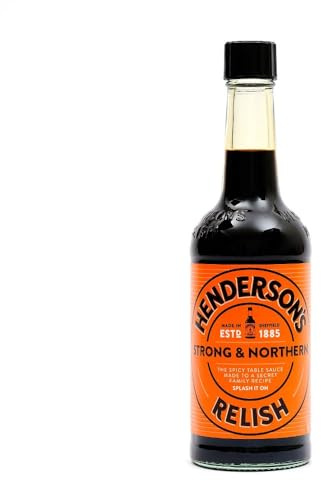 Henderson's Relish. an Alternative to Worcestershire Sauce. A Spicy, Gluten Free Sauce. Plant Based Ingredients. Suitable for Vegans / Vegetarians. 284ml Bottle.