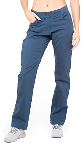 Chillaz W Jessy Pant Blau - Komfortable elastische Damen Baumwoll Kletterhose, Größe 40 - Farbe Dark Blue