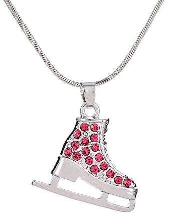 LIKGREAT Collier patin à glace pour filles - Collier à breloques exquis pour patinage artistique