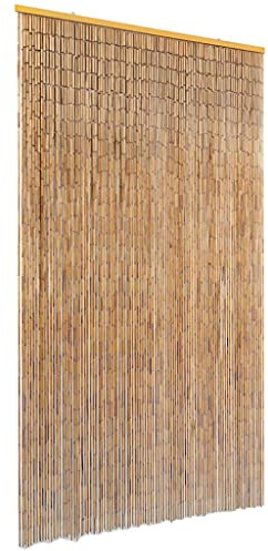 Rantry Porte Rideau en Bambou 100x200cm - Décoration et Protection contre les Insectes