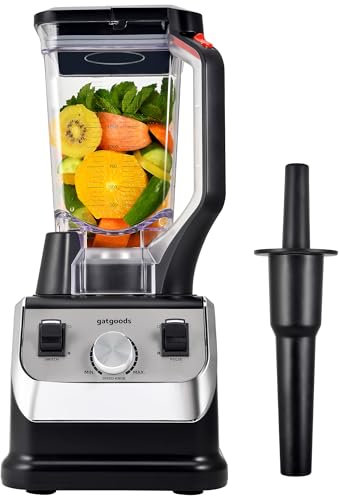 GATGOODS 72 Oz Large Blender - 2200W Professional, High Speed Commercial Blender, Variable Speed, Self-Cleaning, Dishwasher Safe