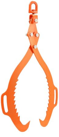 VEVOR Pinzas para Levantar Piedras 710-812 mm Pinzas para Rocas 2 Garras Pinzas para Troncos de Acero Capacidad de Elevación de 700 kg Pinza Giratoria para Arrastrar Troncos para Camiones, Tractores