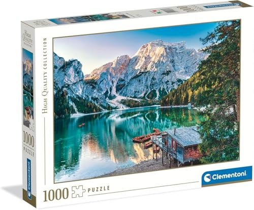 Clementoni - Puzzle 1000 Pezzi per Adulti e Ragazzi, Collection, Tema Lago di Braies, Idea Regalo Uomo e Donna Made in Italy, 70x50 cm, 39887
