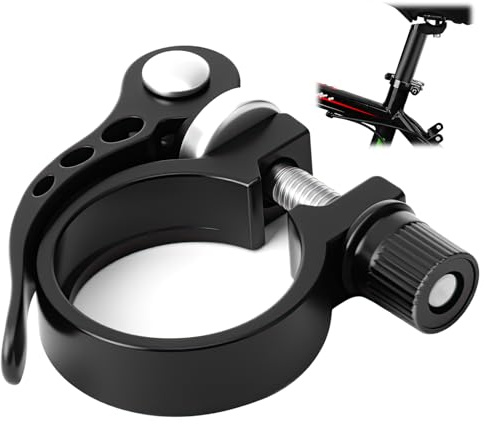 Bike Seat Clamp 34.9mm Quick Release Bicycle Tube Post Clamp