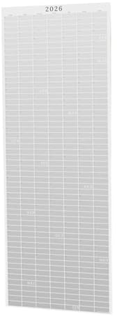 Big A Calendar 2026 anno intero, calendario da parete con stampa pecan, grande calendario verticale 2026, 30,5 x 91,4 cm, da appendere, decorazione da parete per ufficio, casa, cucina, organizzazione