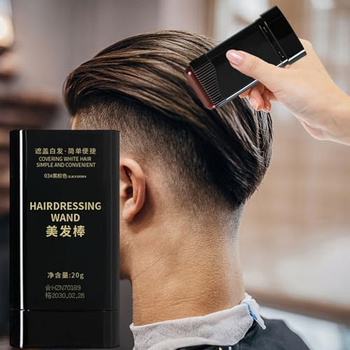Bâton De Teinture Capillaire Portable, Peigne De Teinture Capillaire Temporaire, Stick De Couverture De Cheveux Gris, Retouche Racines Cheveux, Pour Barbe Racines Défrisage Hommes Femmes Quotidien