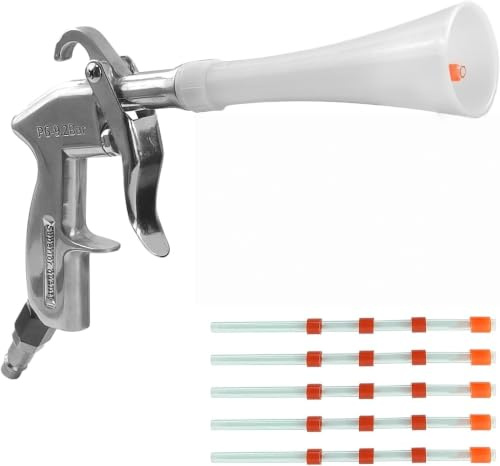 6 Pezzi Pistola Ad Aria Compressa Professionale, Soffiatore Aria Compressa, Kit Pulizia A Secco Con 5 Tubi, Strumento Per Auto, Accessori Per Compressore D'Aria Per Pulizia Interni Auto E Pavimenti