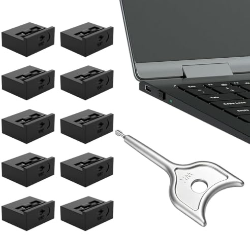 Bloqueador para puerto USB 10 Piezas Tapones Ajuste Firme Fácil Instalación