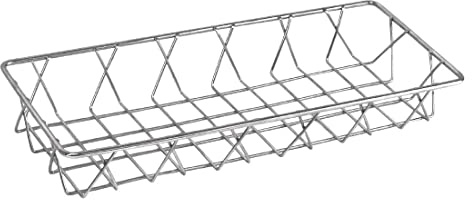 Olympia St/St Wire Display Basket 350X150X50mm Stainless Steel Holder Bakeries