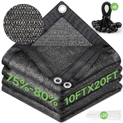 F.O.T 70% solskyddande skuggduk anti-åldrande 3 m x 6 m solnät UV-beständigt nät, trädgårdsskuggsnät presenning för växtskydd, växthus, ladugård eller kennel, blommor, växter, används i 3 år eller