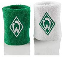 SV Werder Bremen Schweißband 2er Set, Pulswärmer, Wristband - Plus Lesezeichen I Love Bremen