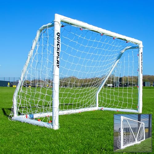 QuickPlay Q-Fold Match 6x4ft Folding Football Goal - uPVC, Garden