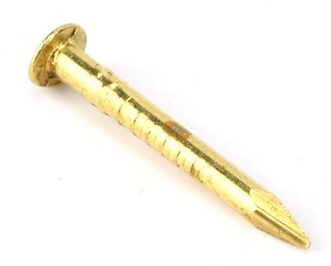 Clavos de Latón Cabeza Redondeada Cabeza Redonda Clavos de Latón Brazen 100 Piezas Clavo de Cabeza Redonda Bisagra de Muebles de Latón Accesorios de Hardware 10Mm 15Mm 18Mm (15