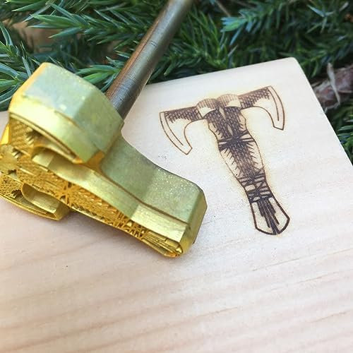 Branding Eisen Custom Logo Holz Branding Eisen für Holz Papier Leder Branding Eisen Stempel mit dem Griff von Handcrafted (2,5 x 2,5 cm)
